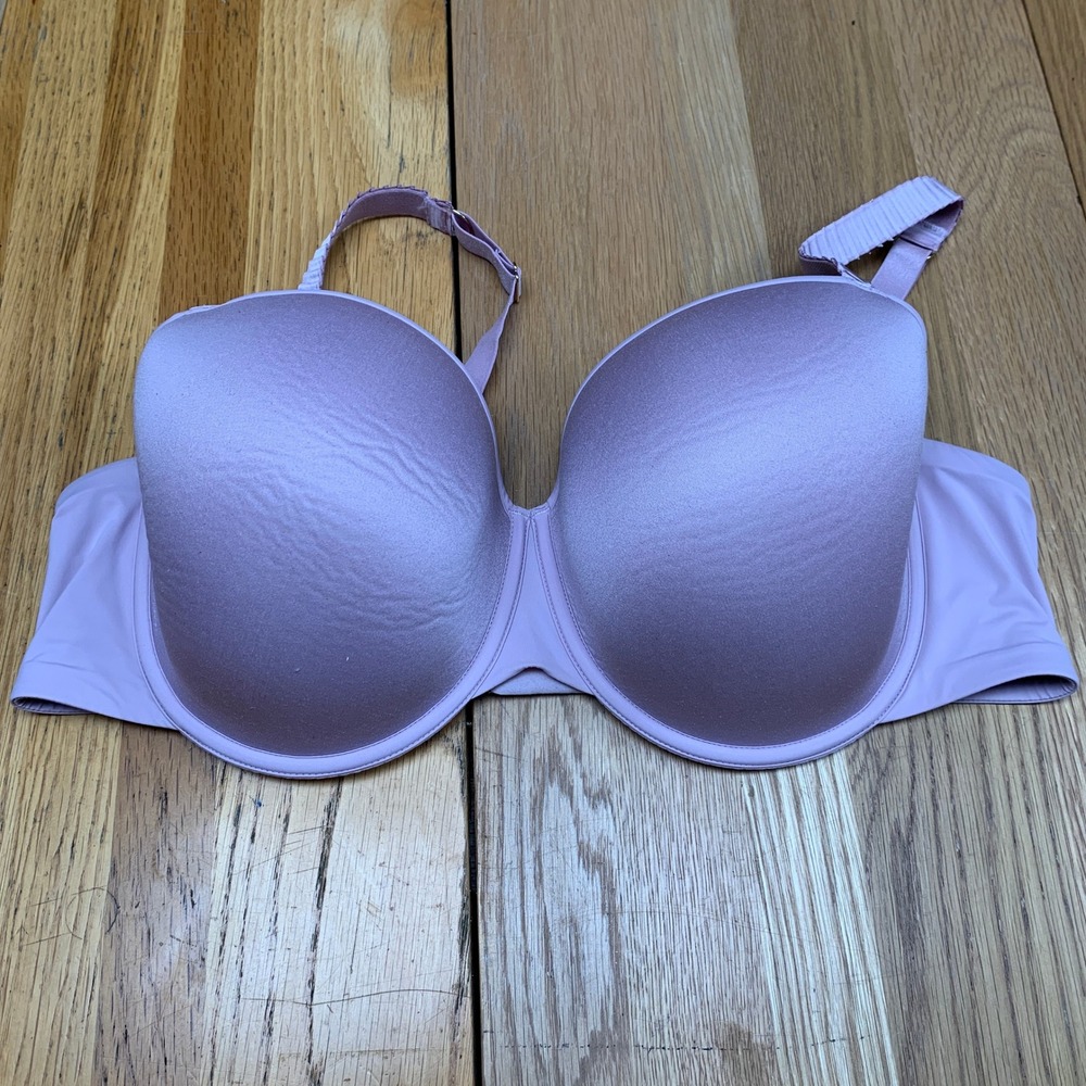 ThirdLove 24/7 Classic Uplift Plunge Bra Lavender Purple Microfiber Size 42D